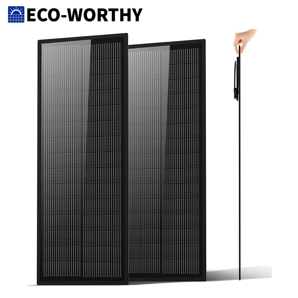 Solar Panel 200W - ECO-WORTHY Ultra Slim 2 Stück 100W