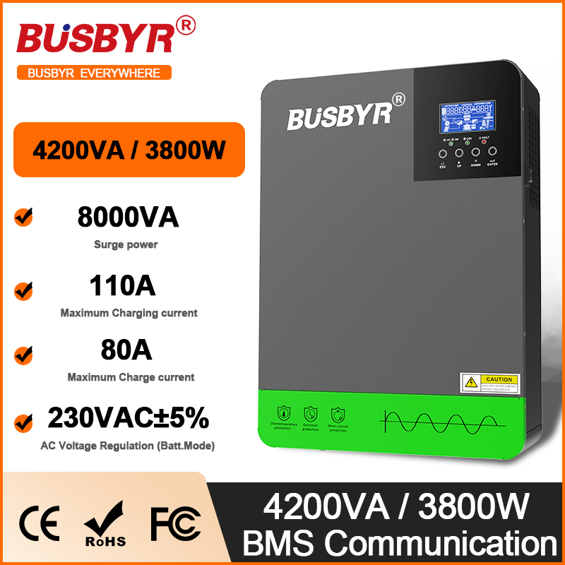 Charge Controller Solar - 4,2 kW 6,2 kW Hybrid-Solarwechselrichter 24