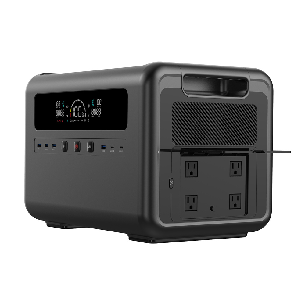 Outdoor Power Station - 2400W Solar-Stromgenerator, Tragbare Hochleistungs-Powerstation für Notfall-Backup