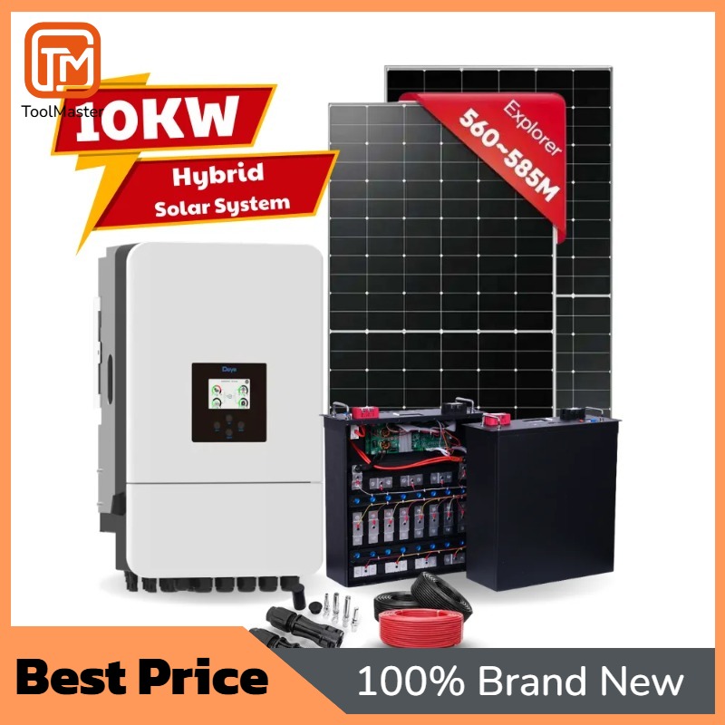 Solar Panel - 【Bestseller】10KW Solarsystem Deye 3-Phasen-Hybrid 10KW Wechselrichter
