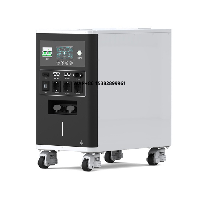 Solar Panel - 6,6kWh Tragbare Heimenergiespeicherstation 6000W Wechselrichter mit