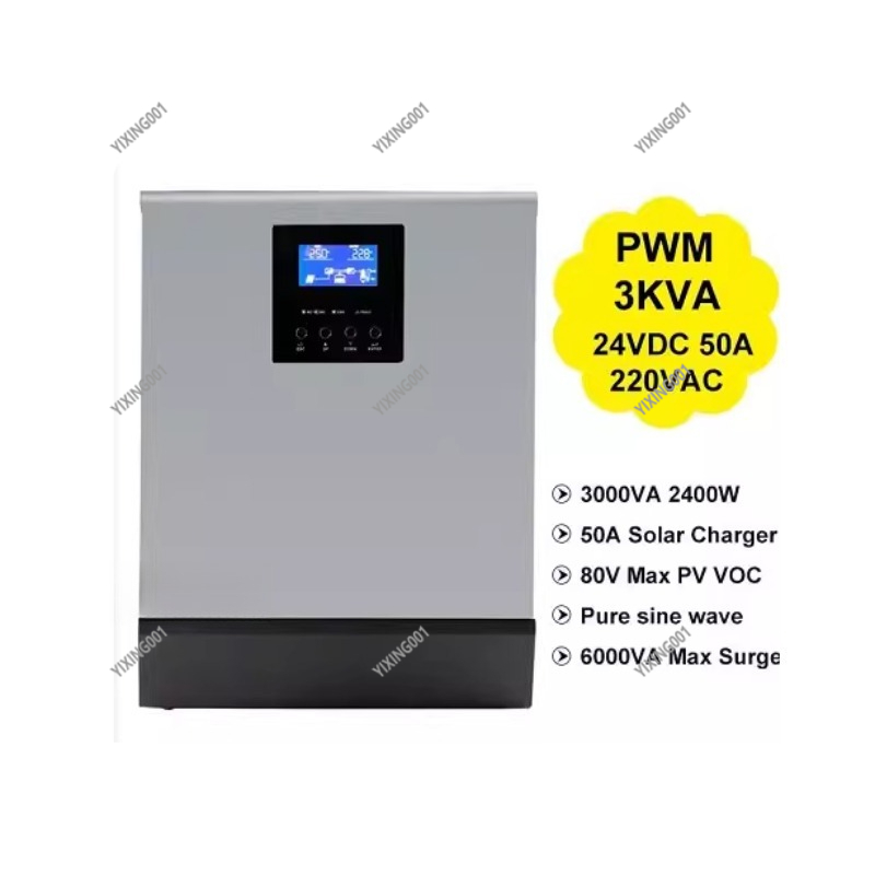 3KVA/2400W 24V Solar-Wechselri – Charge Controller Solar Bewertung und Preis